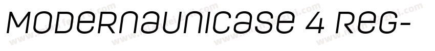 ModernaUnicase 4 Reg字体转换